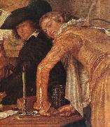 BUYTEWECH, Willem Merry Company (detail) oil on canvas